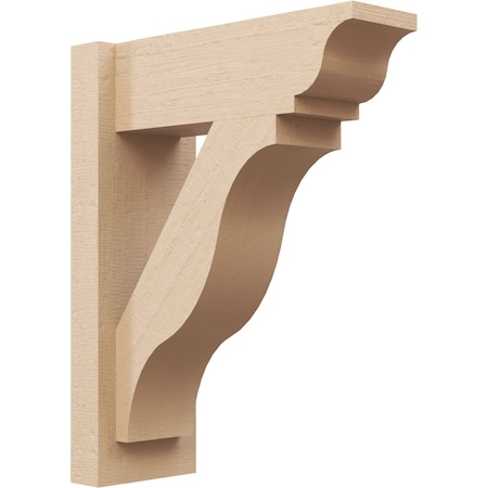 Ekena Millwork 6-in W x 16-in D x 20-in H Funston Trad Rough Cedar Woodgrain TimberThane Outlooker, Primed Tan OUTUR060X16X20FST04RCPR